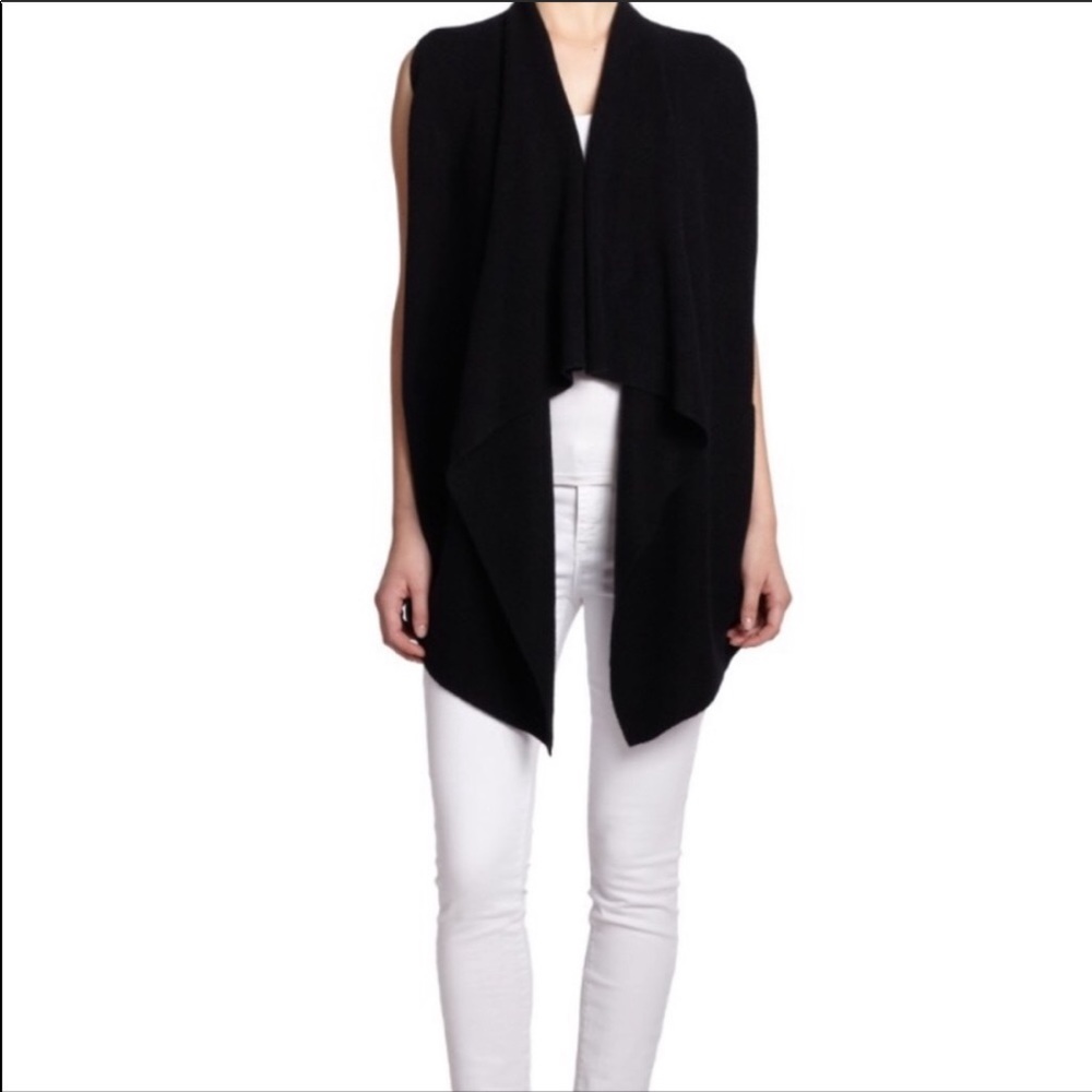 🎉HOST PICK🎉VINCE BLACK 100% CASHMERE CARDIGAN - Picture 2 of 16